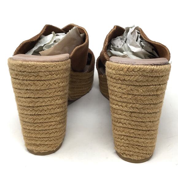 Chinese Laundry Quay Women's Size 10 Rusty Brown Espadrille Wedge Sandal Shoes - Picture 6 of 7